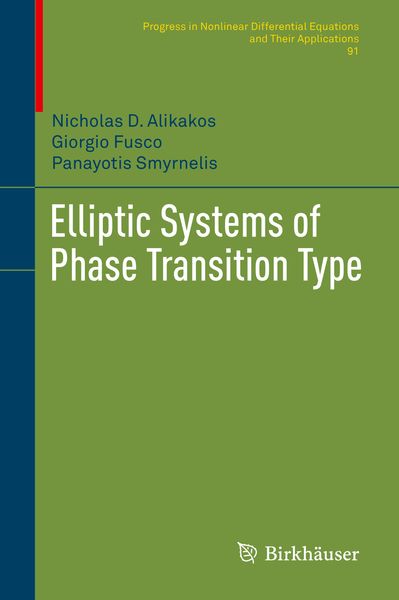 Produktbild: Elliptic Systems of Phase Transition Type