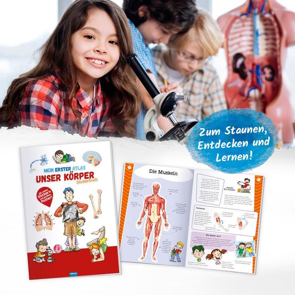 Produktbild: Tr&ouml;tsch Stickerbuch Mein erster Atlas Unser K&ouml;rper