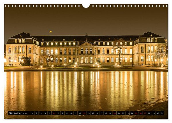 Produktbild: Stuttgart - Blue City Lights (Wandkalender 2026 DIN A3 quer), CALVENDO Monatskalender