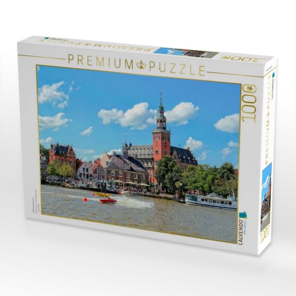 Produktbild: CALVENDO Puzzle Ostfriesland Leer | 1000 Teile Lege-Gr&ouml;&szlig;e 64x48cm Foto-Puzzle f&uuml;r gl&uuml;ckliche Stunden