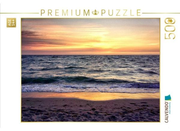 CALVENDO Puzzle Die letzten Stunden des Tages sind die schönsten am Weststrand | 500 Teile Lege-Größe 48 × 36 cm Foto-Puzzle für Erwachsene