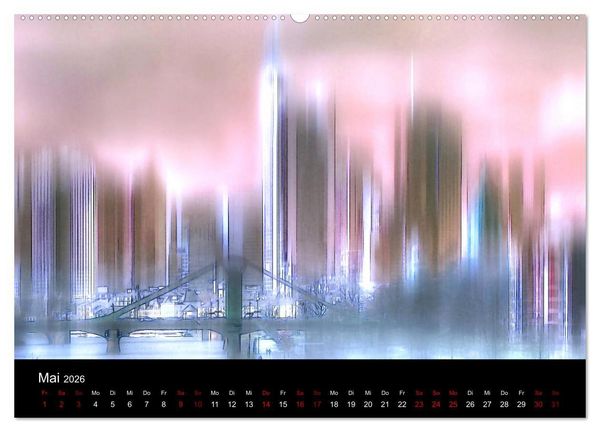 Produktbild: Frankfurt k&uuml;nstlerisch (hochwertiger Premium Wandkalender 2026 DIN A2 quer), Kunstdruck in Hochglanz
