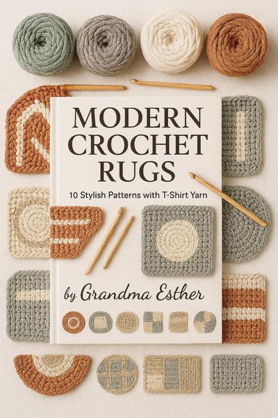 Produktbild: Modern Crochet Rugs: 10 Stylish Patterns with T-Shirt Yarn