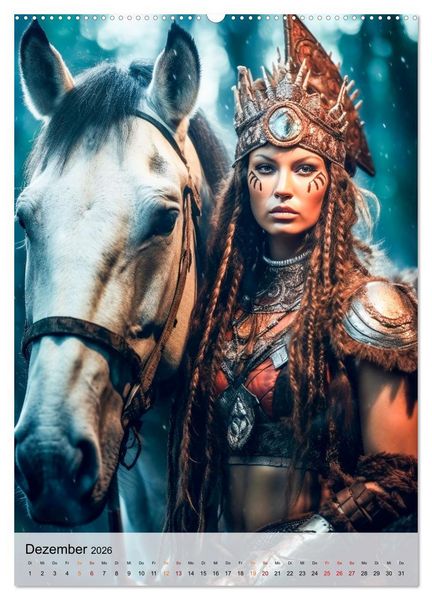 Produktbild: Fantasy Queens (Wandkalender 2026 DIN A2 hoch), CALVENDO Monatskalender