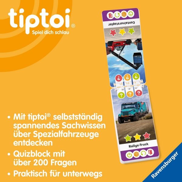 Produktbild: tiptoi&reg; Wieso? Weshalb? Warum? Quiz - Spezialfahrzeuge