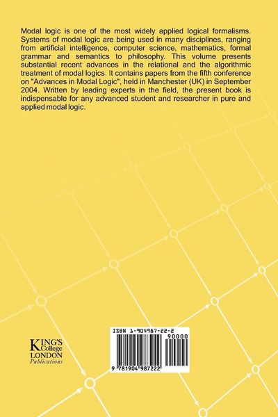 Produktbild: Advances in Modal Logic, Volume 5