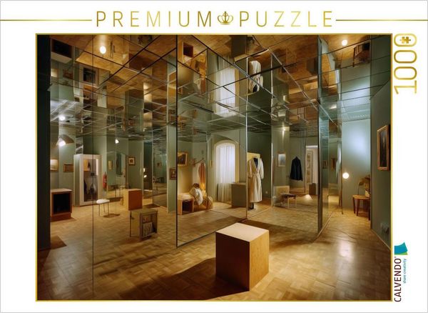 CALVENDO Puzzle Verspiegelte Wirklichkeit | 1000 Teile Lege-Größe 64x48cm Foto-Puzzle für glückliche Stunden