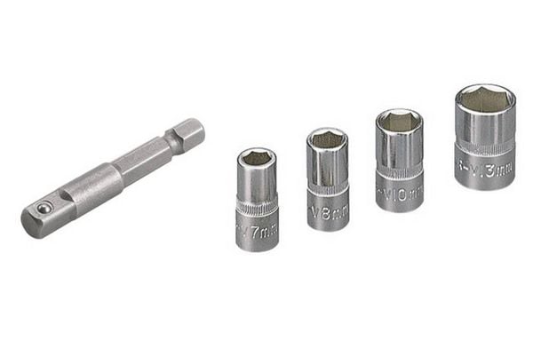 Produktbild: Wolfcraft Steckschl&uuml;sseleinsatz-Set 1/4" (6.3 mm) 5teilig 2413000