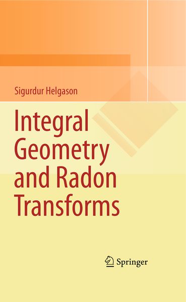 Produktbild: Integral Geometry and Radon Transforms