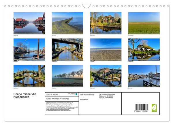 Produktbild: Erlebe mit mir die Niederlande (Wandkalender 2026 DIN A3 quer), CALVENDO Monatskalender
