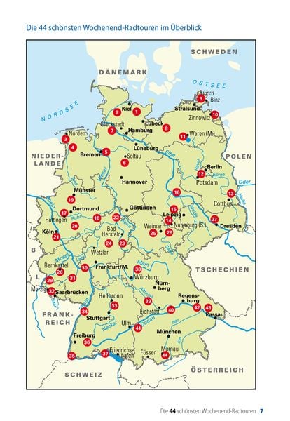 Die 44 schönsten Wochenend-Radtouren in Deutschland mit GPS-Tracks