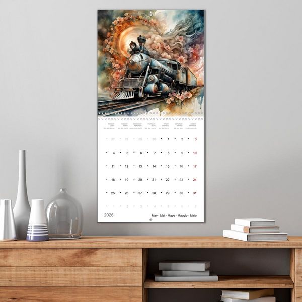 Produktbild: De la m&eacute;canique po&eacute;tique (Calendrier mural carr&eacute; 2026 30x30 cm) Calendrier double avec une page pour vos prises de notes
