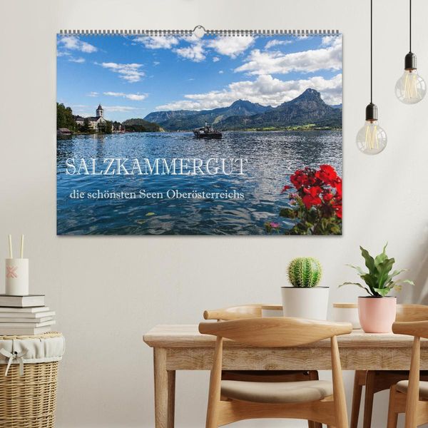 Produktbild: Salzkammergut - Die sch&ouml;nsten Seen Ober&ouml;sterreichs (Wandkalender 2026 DIN A2 quer), CALVENDO Monatskalender
