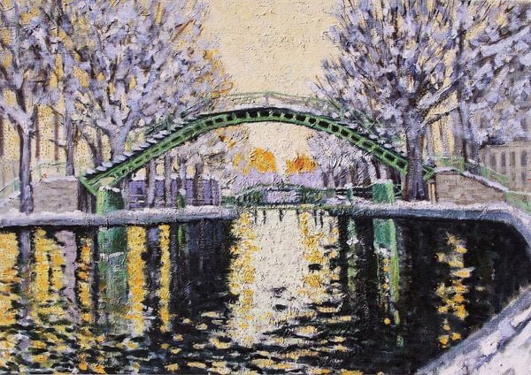 Produktbild: Canal of St Martin in Winter Deluxe Boxed Holiday Cards
