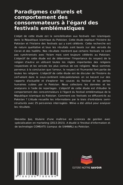 Produktbild: Paradigmes culturels et comportement des consommateurs &agrave; l'&eacute;gard des festivals embl&eacute;matiques