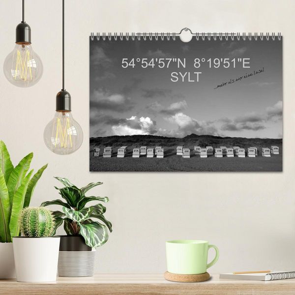 Produktbild: 54&deg;54'57"N 8&deg;19'51"E SYLT (Wandkalender 2026 DIN A4 quer), CALVENDO Monatskalender