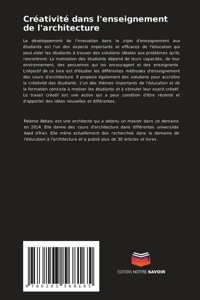 Produktbild: Cr&eacute;ativit&eacute; dans l'enseignement de l'architecture