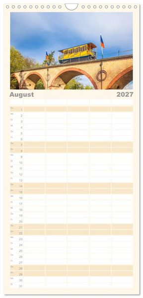 Produktbild: Familienplaner 2027 - Daheim in Wiesbaden mit 5 Spalten (Wandkalender, 21 x 45 cm) CALVENDO