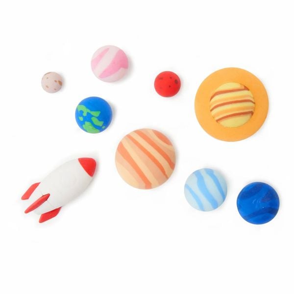 Produktbild: Legami Set mit 9 Radiergummis - Weltall