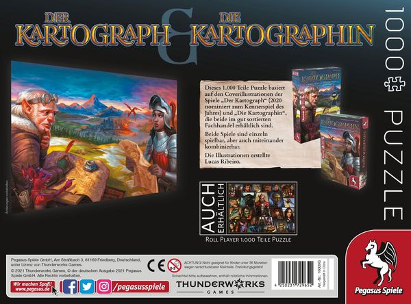 Produktbild: Puzzle Motiv Kartograph, 1.000 Teile