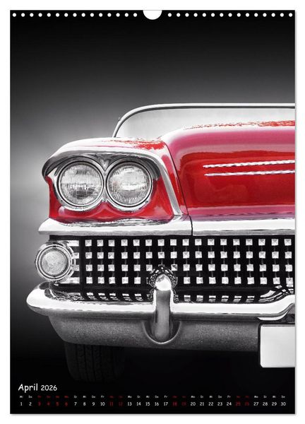 Produktbild: Amerikanische Autos 1950er bis 1980er Favoriten (Wandkalender 2026 DIN A3 hoch), CALVENDO Monatskalender
