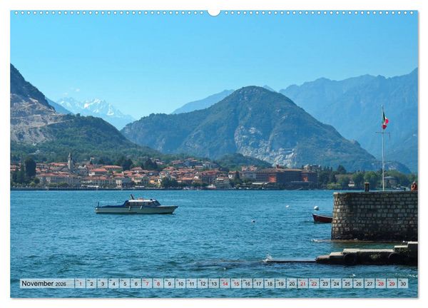 Produktbild: Isola dei Pescatori im Lago Maggiore (hochwertiger Premium Wandkalender 2026 DIN A2 quer), Kunstdruck in Hochglanz