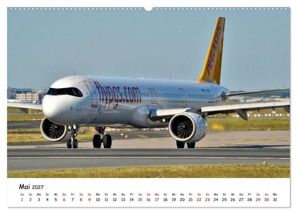 Produktbild: Faszination Luftfahrt Vielfalt zwischen Himmel und Vorfeld (Wandkalender 2027 DIN A2 quer), CALVENDO Monatskalender