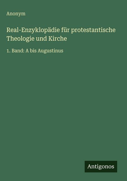 Produktbild: Real-Enzyklop&auml;die f&uuml;r protestantische Theologie und Kirche