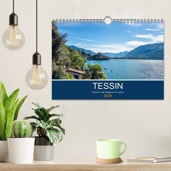 Produktbild: Tessin, zwischen Lago Maggiore und Lugano (Wandkalender 2026 DIN A4 quer), CALVENDO Monatskalender