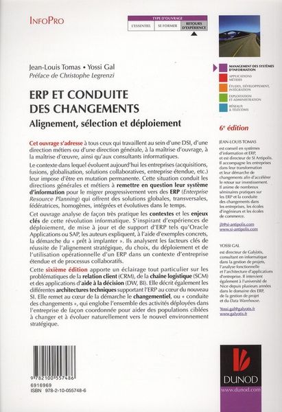 Produktbild: Erp et conduite des changements