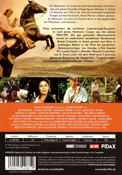 Produktbild: Lederstrumpf, Vol. 2 (Hawkeye) / Weitere 11 Folgen der beliebten Abenteuerserie nach James Fenimore Cooper (Pidax Western-Klassiker) [3 DVDs]