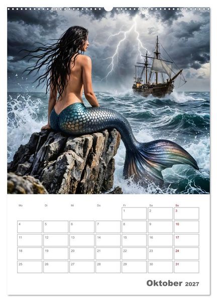 Produktbild: Gesch&ouml;pfe der griechischen Mythologie - Eine KI-Welt der griechischen G&ouml;tter, Kreaturen und Abenteurer (hochwertiger Premium Wandkalender 2027 DIN A2 hoch), Kunstdruck in Hochglanz
