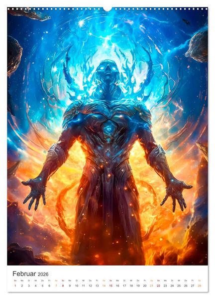 Produktbild: Der Kampf der Magier (Wandkalender 2026 DIN A2 hoch), CALVENDO Monatskalender