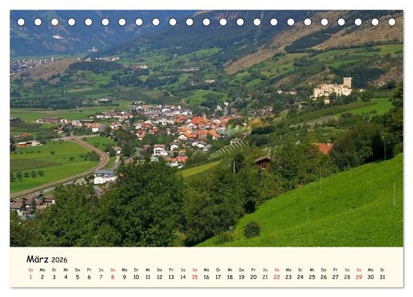 Produktbild: Vinschgau - Die Sonnenseite S&uuml;dtirols (Tischkalender 2026 DIN A5 quer), CALVENDO Monatskalender