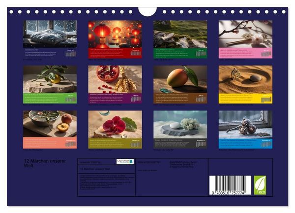 Produktbild: 12 M&auml;rchen unserer Welt (Wandkalender 2027 DIN A4 quer), CALVENDO Monatskalender