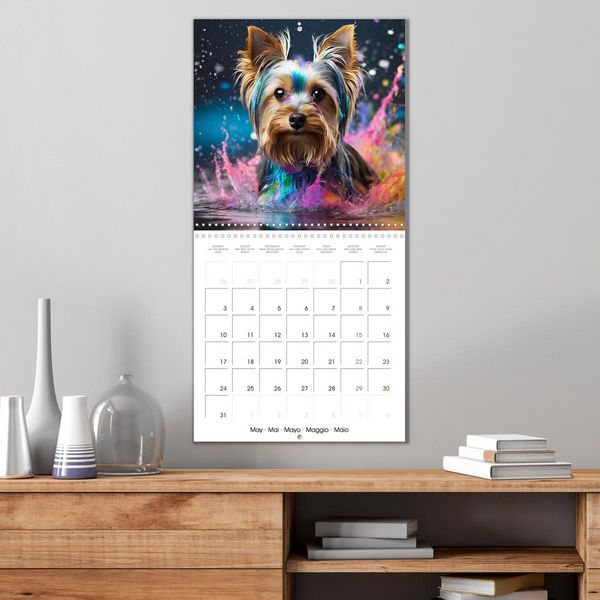 Produktbild: Colourful Splash Dogs (Wall Calendar 2027 12 &times; 12 Inch) CALVENDO 12 Month Wall Calendar