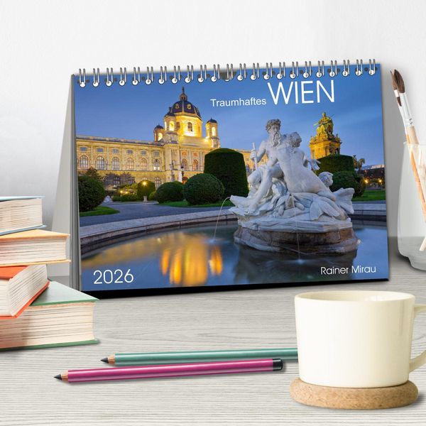 Produktbild: Traumhaftes Wien 2026 (Tischkalender 2026 DIN A5 quer), CALVENDO Monatskalender