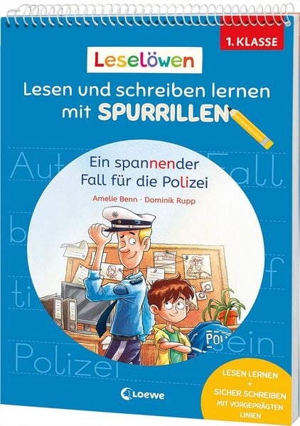 Produktbild: Lesel&ouml;wen - Lesen und schreiben lernen mit Spurrillen - Ein spannender Fall f&uuml;r die Polizei