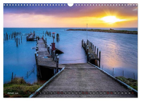 Produktbild: Sylt - Farbige Momente (Wandkalender 2026 DIN A3 quer), CALVENDO Monatskalender