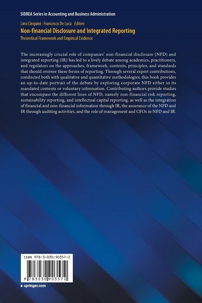 Produktbild: Non-financial Disclosure and Integrated Reporting