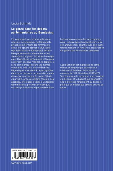 Produktbild: Le genre dans les d&eacute;bats parlementaires au Bundestag