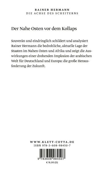 Produktbild: Die Achse des Scheiterns