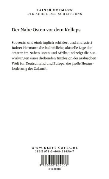 Produktbild: Die Achse des Scheiterns