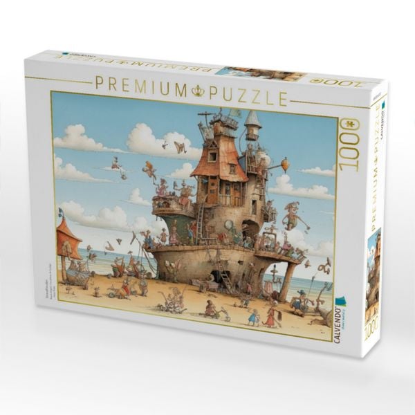 Produktbild: CALVENDO Puzzle Strandfreuden | 1000 Teile Lege-Gr&ouml;&szlig;e 64x48cm Foto-Puzzle f&uuml;r gl&uuml;ckliche Stunden