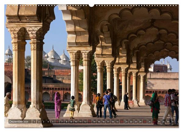 Produktbild: INDIEN - bunt und geheimnisvoll (Wandkalender 2026 DIN A2 quer), CALVENDO Monatskalender