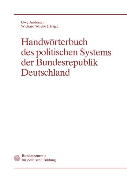Produktbild: Handw&ouml;rterbuch des politischen Systems der Bundesrepublik Deutschland