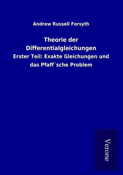 Produktbild: Theorie der Differentialgleichungen