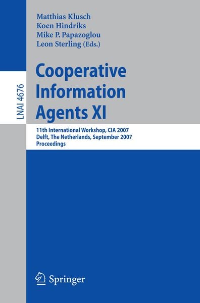 Produktbild: Cooperative Information Agents XI