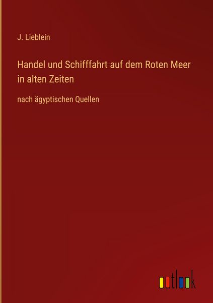 Produktbild: Handel und Schifffahrt auf dem Roten Meer in alten Zeiten