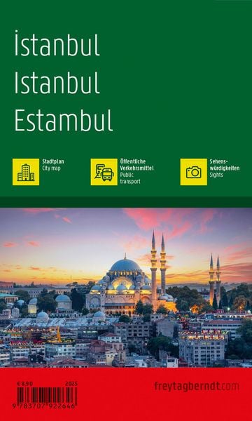 Istanbul, Stadtplan 1:10.000, freytag & berndt